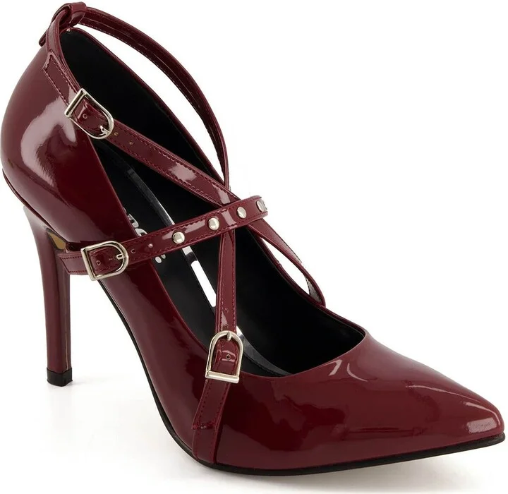 Fashion Triple Strap Stiletto Pumps