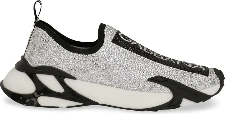 Fast rhinestone-embellished sneakers