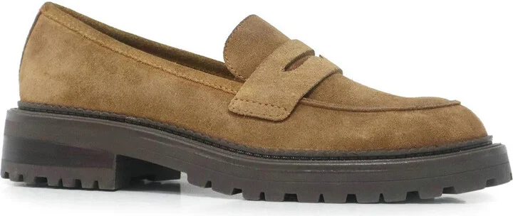 Fatima Womens Slip Resistant Suede Loafers