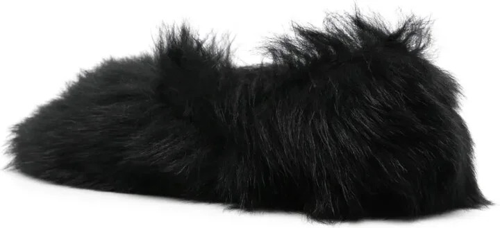 Faux-Fur Ballerina Shoes - Image 3