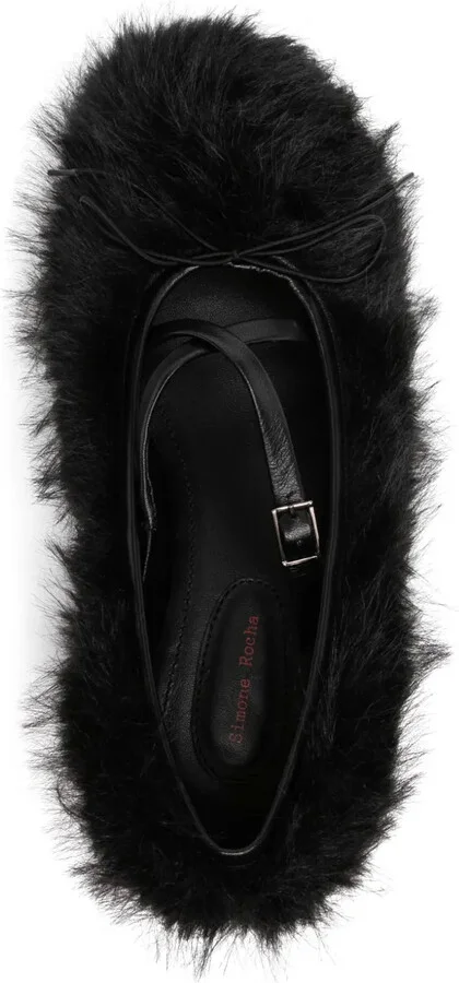 Faux-Fur Ballet Flats - Image 4