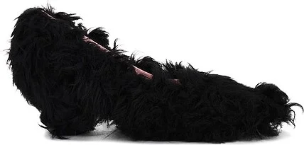 Faux Fur Kitten Heels