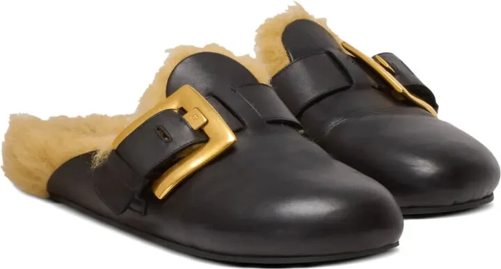 Faux Fur-Lined Mules - Image 2