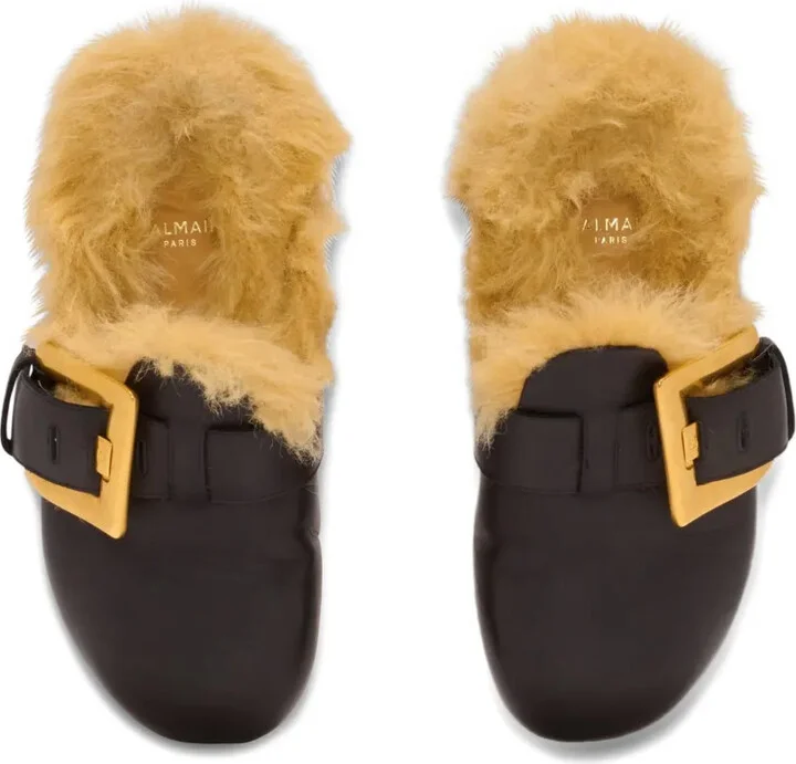 Faux Fur-Lined Mules - Image 4