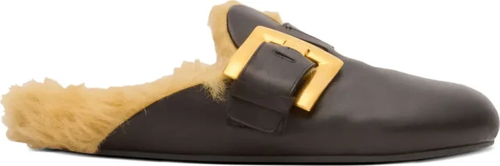 Faux-Fur Lining Mules