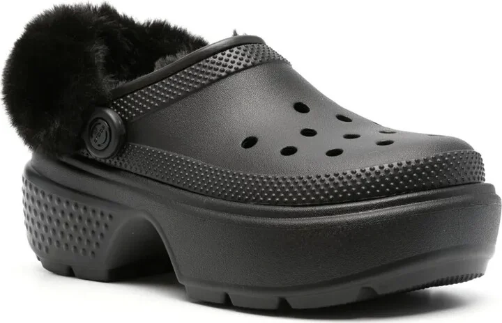 Faux-Fur Platform Clogs - Image 2
