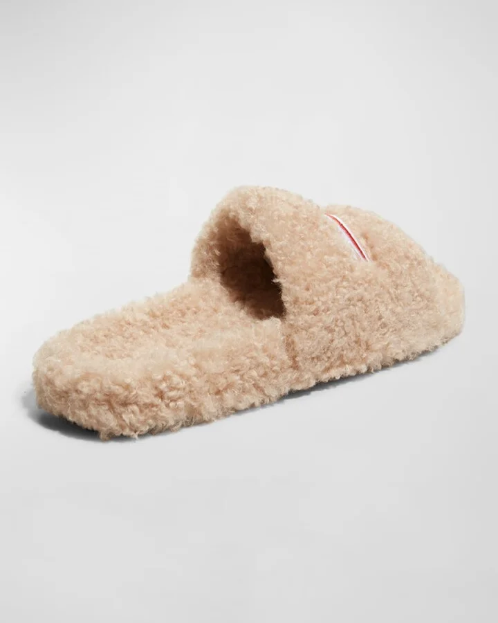 Faux Fur Slide Sandals - Image 3