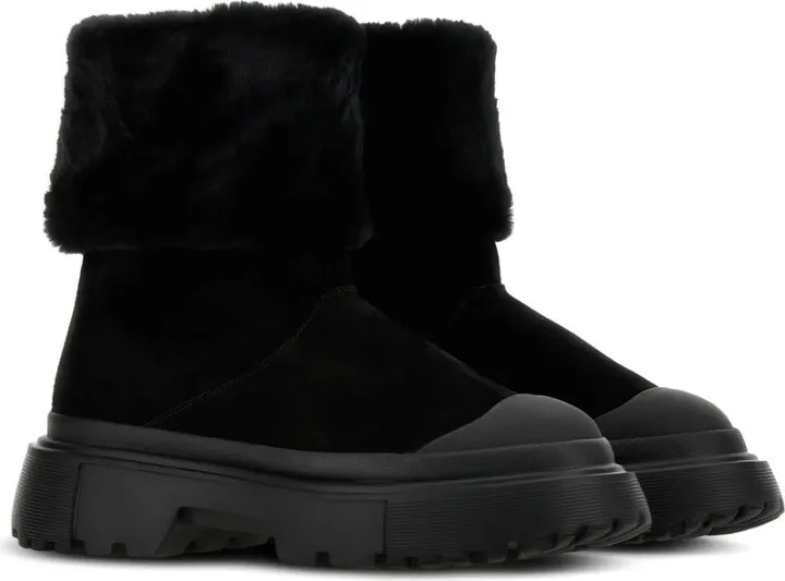 Faux-Fur Suede Boots - Image 2