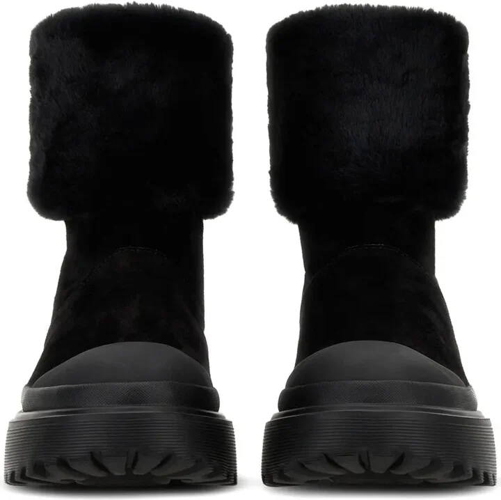 Faux-Fur Suede Boots - Image 5