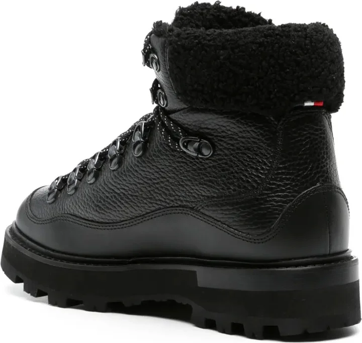 Faux-Fur Trim Leather Boots - Image 3