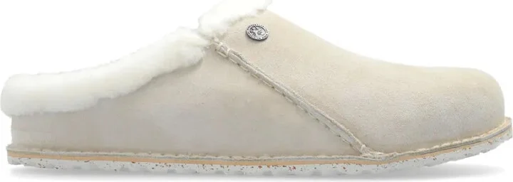 Faux-Fur Trim Slippers
