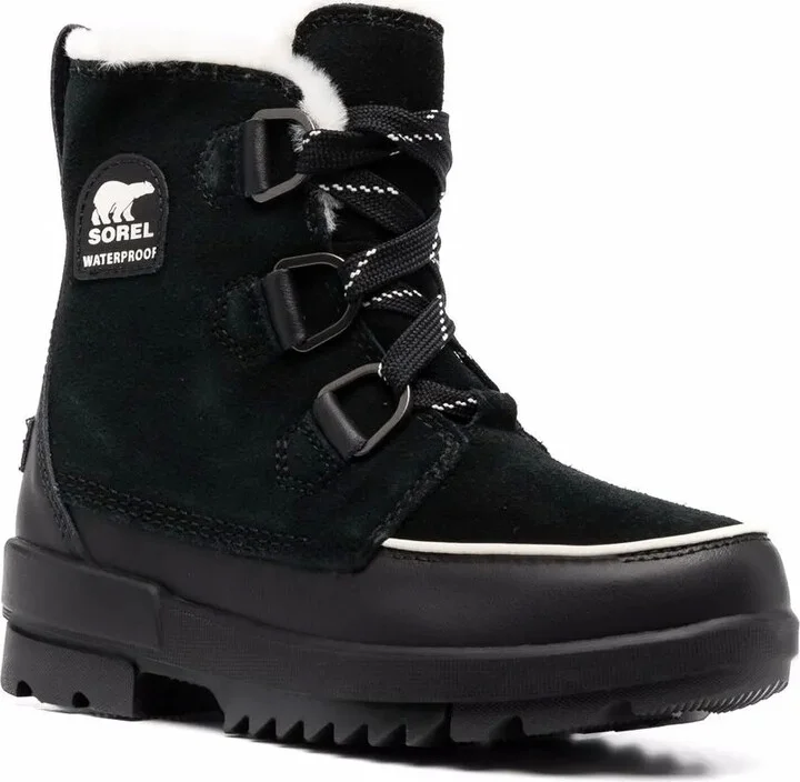 Faux-Fur Trim Suede Boots - Image 2
