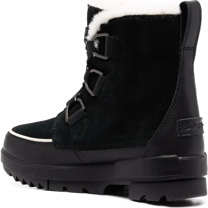 Faux-Fur Trim Suede Boots - Image 3