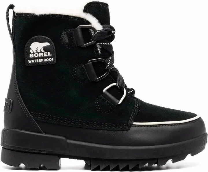 Faux-Fur Trim Suede Boots