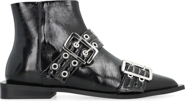 Faux Leather Ankle Boots - Image 2