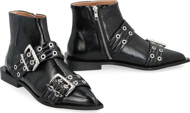 Faux Leather Ankle Boots - Image 3