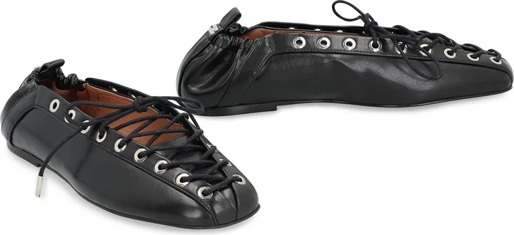 Faux Leather Ballet Flats - Image 3