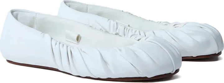 Faux-Leather Ballet Flats