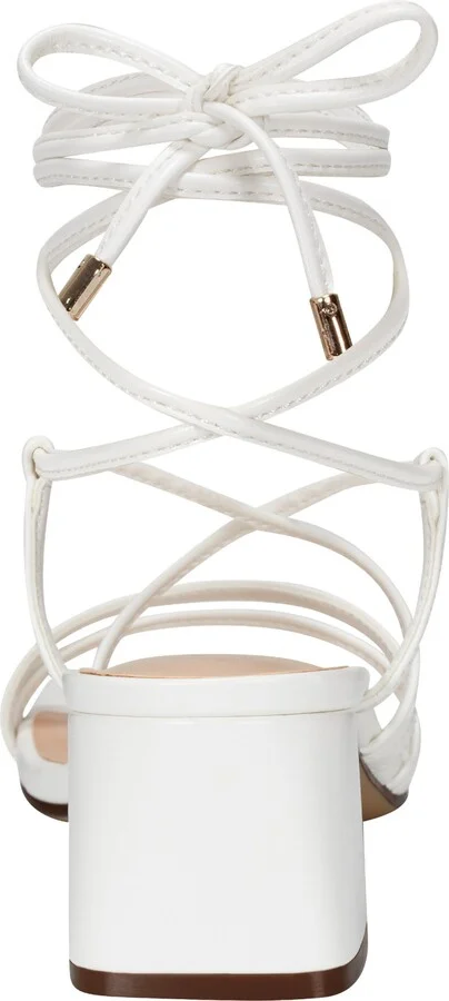 Faux Leather Block Heel Sandal - Image 2