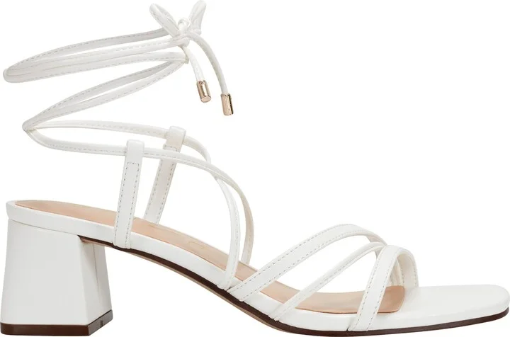 Faux Leather Block Heel Sandal - Image 3