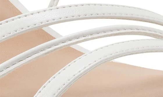 Faux Leather Block Heel Sandal - Image 6