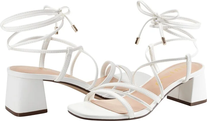 Faux Leather Block Heel Sandal - Image 7