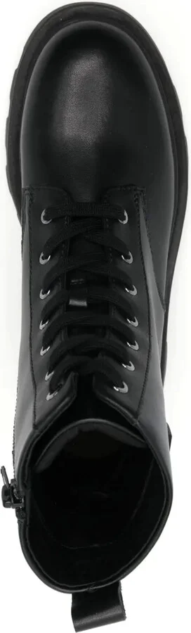 Faux-Leather Combat Boots - Image 4