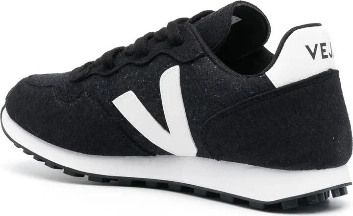 Faux-Leather Low-Top Sneakers - Image 3