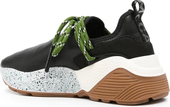 Faux-Leather Panelled Sneakers - Image 3