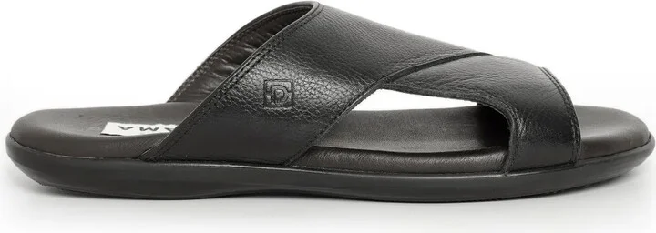 Faux-Leather Slides