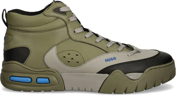 Faux-Leather Sneakers