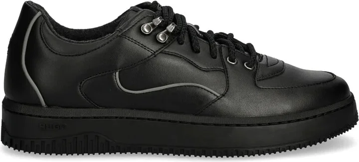 Faux-Leather Sneakers