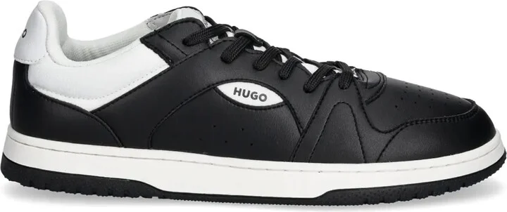 Faux-Leather Sneakers