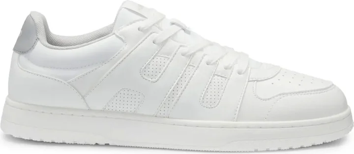 Faux-Leather Sneakers
