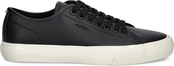 Faux-Leather Sneakers