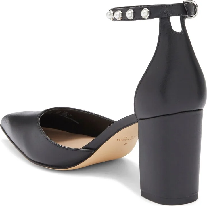 Faux Pearl Block Heel Pump - Image 2