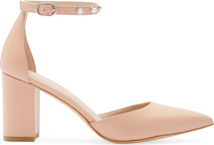 Faux Pearl Block Heel Pump - Image 10