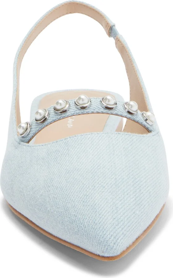 Faux Pearl Slingback Pump - Image 3