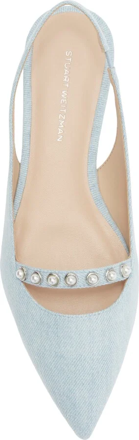 Faux Pearl Slingback Pump - Image 5