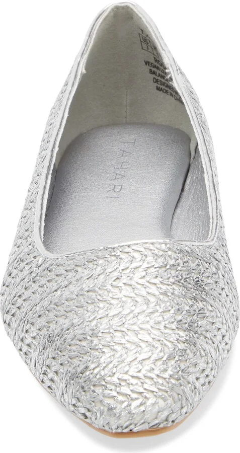 Faux Raffia Ballerina Flat - Image 3