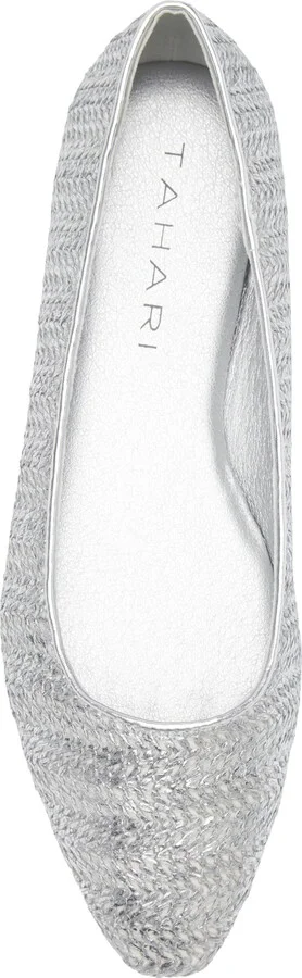 Faux Raffia Ballerina Flat - Image 5