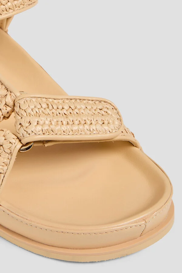 Faux raffia sandals - Image 4