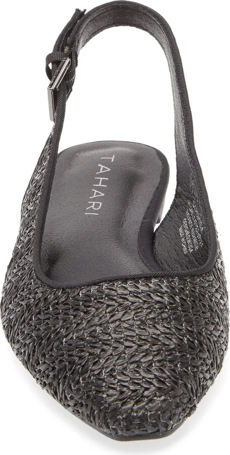 Faux Raffia Slingback Flat - Image 3