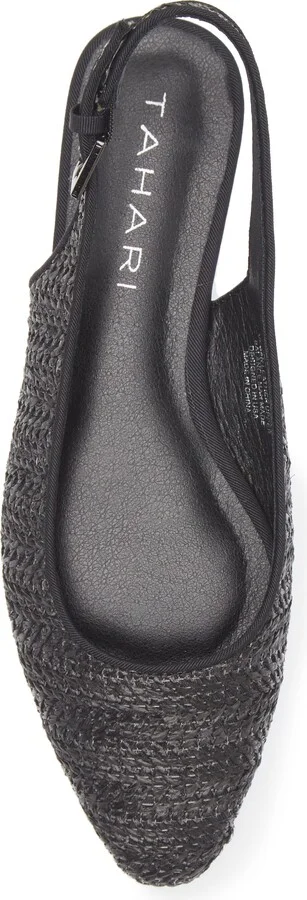 Faux Raffia Slingback Flat - Image 5