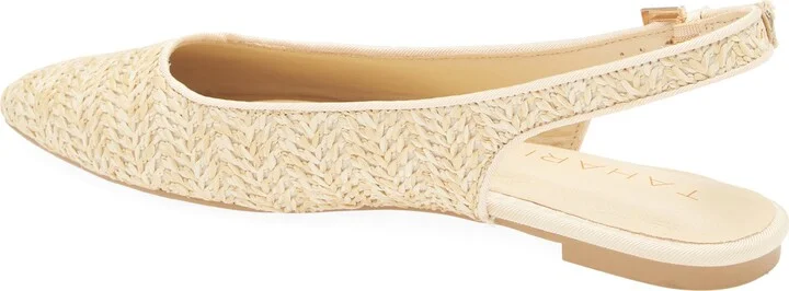 Faux Raffia Slingback Flat - Image 8