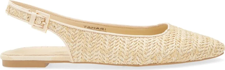 Faux Raffia Slingback Flat - Image 10
