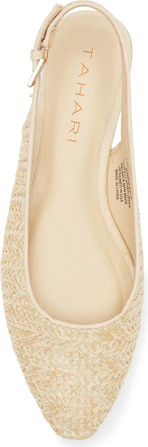 Faux Raffia Slingback Flat - Image 11