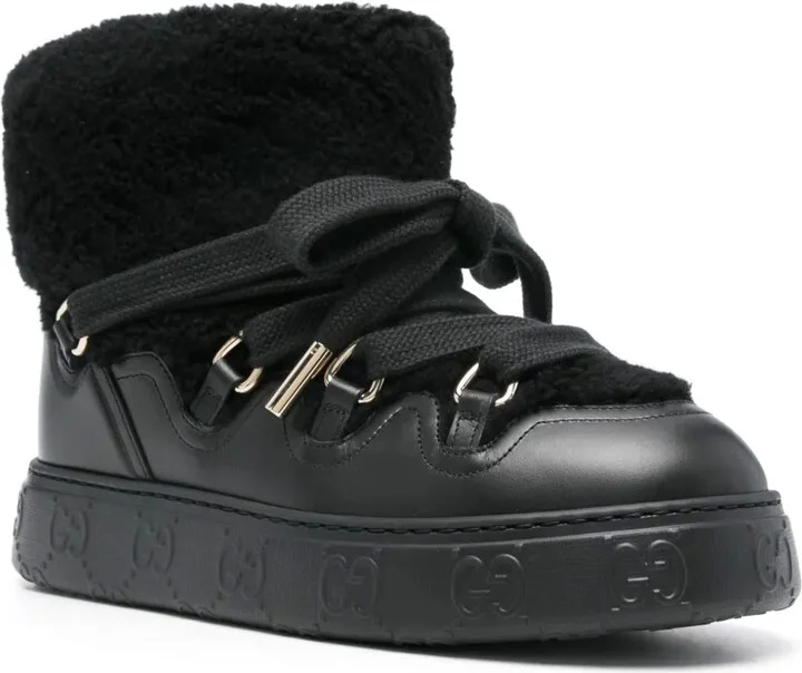 Faux-Shearling Ankle Boots - Image 2