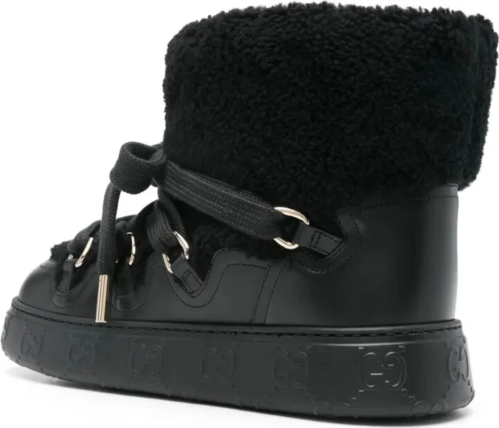 Faux-Shearling Ankle Boots - Image 3