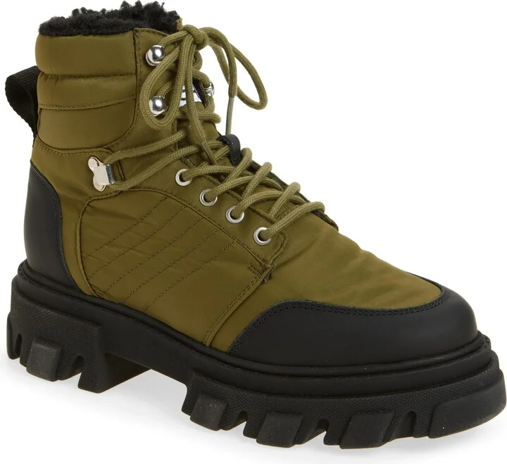 Faux Shearling Hiking Boot